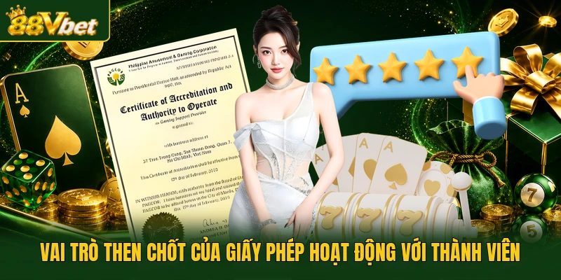 Vai trò then chốt của giấy phép hoạt động với thành viên
